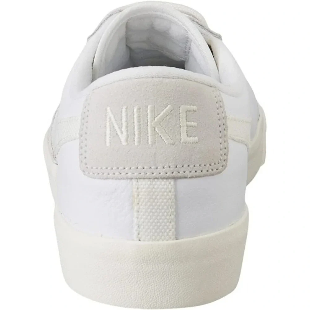 Nike Blazer Low Leather Men's Size 7.5 White/Sail-Platinum Tint Shoes CW7585 100